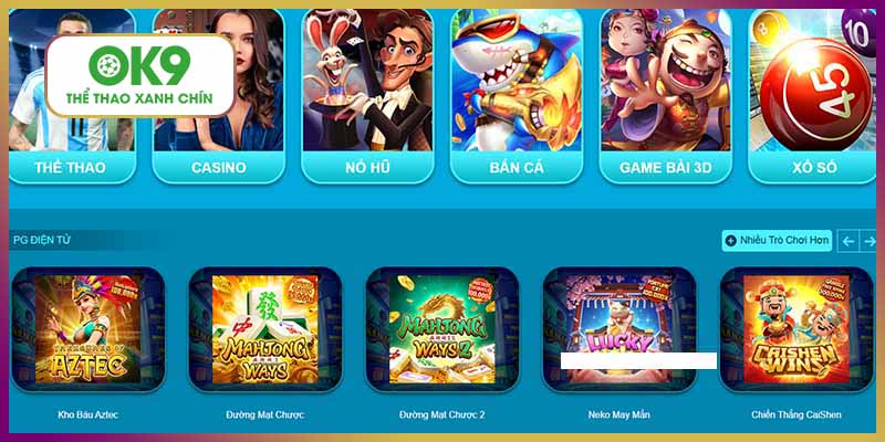Kho game hơn 1000 sản phẩm cá cược không nhàm chán